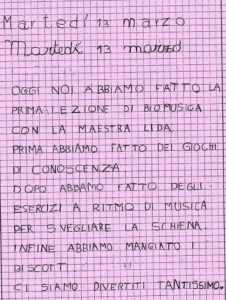 pagina quaderno