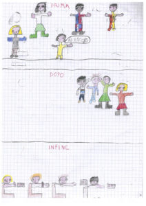 disegni di bambini che fanno biomusica