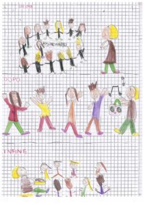 disegni di bambini che fanno biomusica